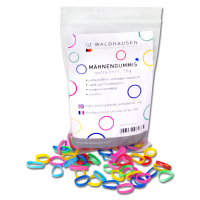 Elásticos Waldhausen extralargos para trançar multicoloridos Multicolor