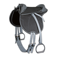 Bardette de equitação Waldhausen infantil Preto / cinza Cinzento