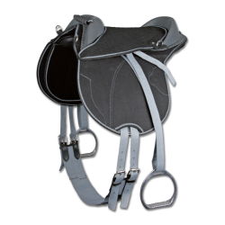 Bardette de equitação Waldhausen infantil Preto / cinza Cinzento Bardette de equitação Waldhausen infantil Preto / cinza Cinzento