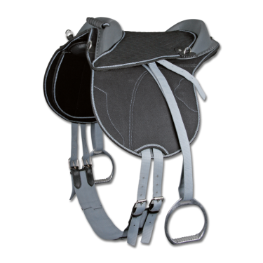 Bardette de equitação Waldhausen infantil Preto / cinza Cinzento