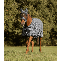 Camisa anti-moscas Waldhausen Zebra Preto / branco Camisa anti-moscas Waldhausen Zebra Preto / branco