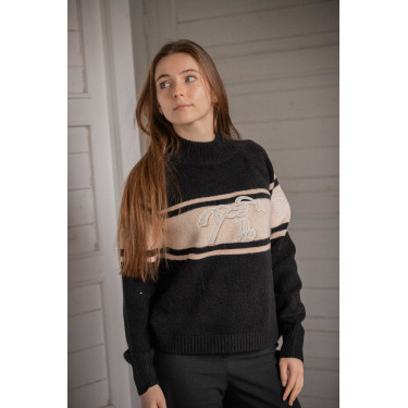 Camisola Pénélope Noris Preto / camelo Camisola Pénélope Noris Preto / camelo