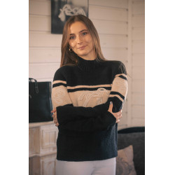 Camisola Pénélope Noris Preto / camelo Camisola Pénélope Noris Preto / camelo