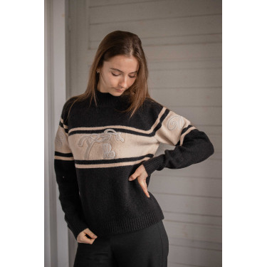 Camisola Pénélope Noris Preto / camelo Camisola Pénélope Noris Preto / camelo