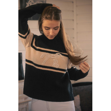 Camisola Pénélope Noris Preto / camelo Camisola Pénélope Noris Preto / camelo