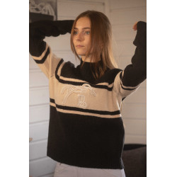 Camisola Pénélope Noris Preto / camelo Camisola Pénélope Noris Preto / camelo