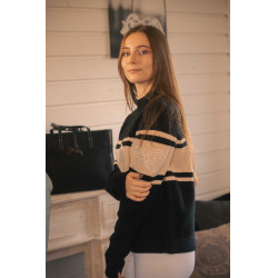 Camisola Pénélope Noris Preto / camelo Camisola Pénélope Noris Preto / camelo