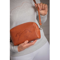 Bolsa Pénélope Laly Gold Dourado / conhaque Castanho