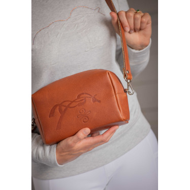 Bolsa Pénélope Laly Gold Dourado / conhaque Castanho