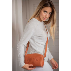 Bolsa Pénélope Laly Gold Dourado / conhaque Castanho