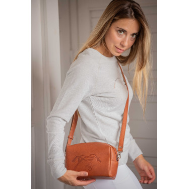 Bolsa Pénélope Laly Gold Dourado / conhaque Castanho
