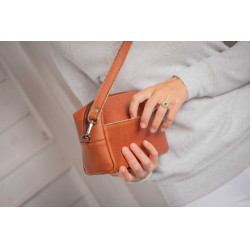 Bolsa Pénélope Laly Gold Dourado / conhaque Castanho