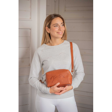 Bolsa Pénélope Laly Gold Dourado / conhaque Castanho