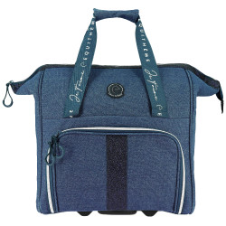 Saco de limpeza com rodas Equithème Denim Azul
