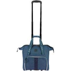 Saco de limpeza com rodas Equithème Denim Azul