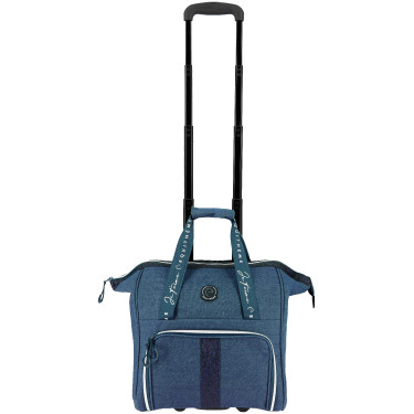 Saco de limpeza com rodas Equithème Denim Azul