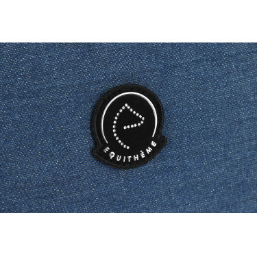 Saco de limpeza com rodas Equithème Denim Azul