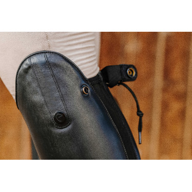 Botas de couro com atacadores Equithème Preto