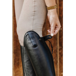 Botas de couro com atacadores Equithème Preto