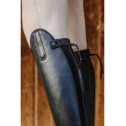 Botas de couro com atacadores Equithème Preto