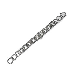 Gourmette equestre Metalab 24 argolas em aço inox