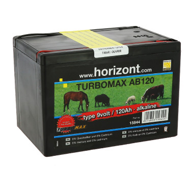Pilha Horizont Turbomax AB120 9 V - 120 AH