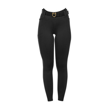 Leggings infantis de cintura alta full grip com passadores Equestro criança Leggings infantis de cintura alta full grip com passadores Equestro criança