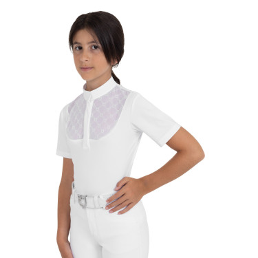 Polo de concurso infantil com tule Equestro criança