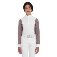 Polo de concurso para menina com perfurações Equestro criança