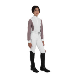 Polo de concurso para menina com perfurações Equestro criança