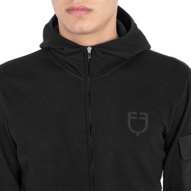 Moletom masculino de fleece com zíper Equestro homem