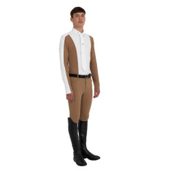Calças homem slim fit com grip no joelho Equestro Calças homem slim fit com grip no joelho Equestro