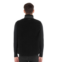 Colete masculino em fleece teddy com bolso frontal Equestro homem Preto / preto Colete masculino em fleece teddy com bolso frontal Equestro homem Preto / preto