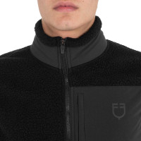 Colete masculino em fleece teddy com bolso frontal Equestro homem Preto / preto Colete masculino em fleece teddy com bolso frontal Equestro homem Preto / preto