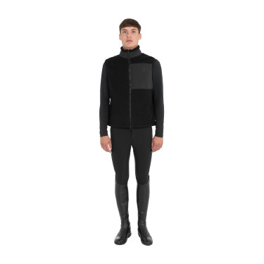 Colete masculino em fleece teddy com bolso frontal Equestro homem Colete masculino em fleece teddy com bolso frontal Equestro homem