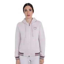 Sweatshirt feminina com capuz e fecho frontal Equestro mulher Sweatshirt feminina com capuz e fecho frontal Equestro mulher