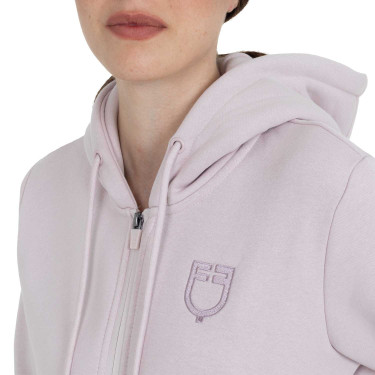 Sweatshirt feminina com capuz e fecho frontal Equestro mulher Sweatshirt feminina com capuz e fecho frontal Equestro mulher