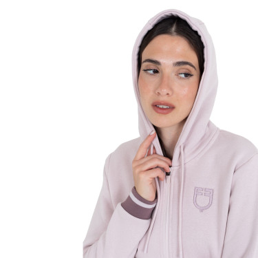 Sweatshirt feminina com capuz e fecho frontal Equestro mulher Sweatshirt feminina com capuz e fecho frontal Equestro mulher