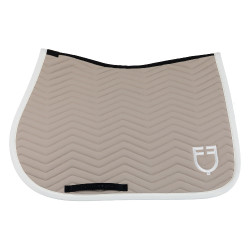 Sela de salto com acolchoado em ondas Equestro Calçada / branco antigo