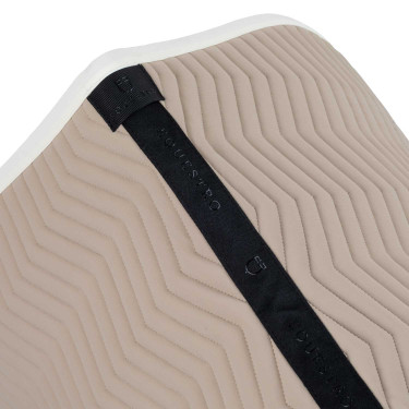 Sela de salto com acolchoado em ondas Equestro Calçada / branco antigo