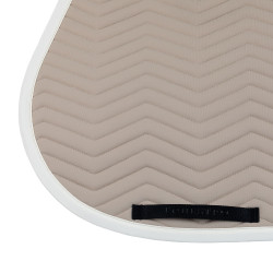 Sela de salto com acolchoado em ondas Equestro Calçada / branco antigo