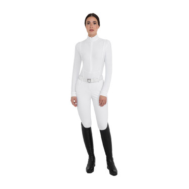 Polo de concurso feminino em tecido técnico de inverno Equestro mulher Polo de concurso feminino em tecido técnico de inverno Equestro mulher