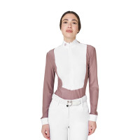 Polo de concurso feminino em tecido técnico de inverno Equestro mulher