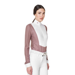 Polo de concurso feminino em tecido técnico de inverno Equestro mulher