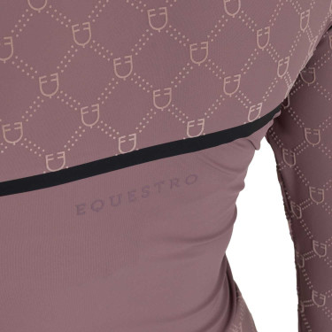 Polo de treino feminino de manga comprida com estampa monograma Equestro mulher Polo de treino feminino de manga comprida com estampa monograma Equestro mulher