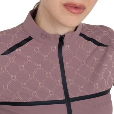 Polo de treino feminino de manga comprida com estampa monograma Equestro mulher Polo de treino feminino de manga comprida com estampa monograma Equestro mulher