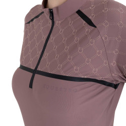 Polo de treino feminino de manga comprida com estampa monograma Equestro mulher Polo de treino feminino de manga comprida com estampa monograma Equestro mulher