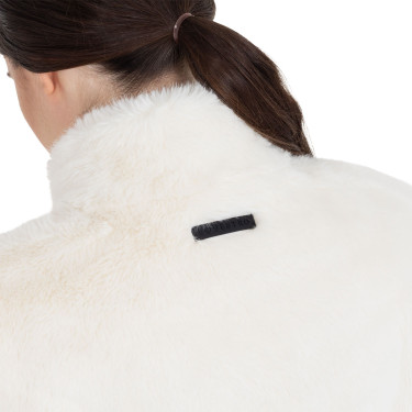 Colete feminino em pele sintética Equestro mulher Branco antigo Bege Colete feminino em pele sintética Equestro mulher Branco antigo Bege