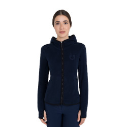 Sweatshirt feminina em polar com zíper Equestro mulher Sweatshirt feminina em polar com zíper Equestro mulher