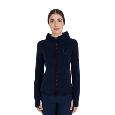Sweatshirt feminina em polar com zíper Equestro mulher Sweatshirt feminina em polar com zíper Equestro mulher